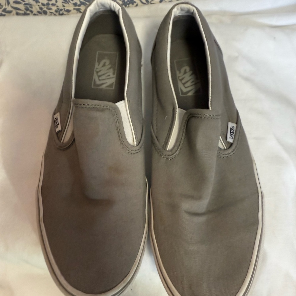 Vans Gray Slip-On Shoes
